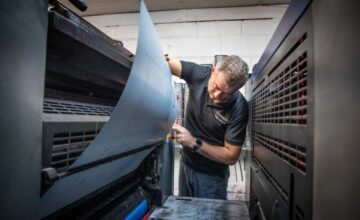 Man on Commercial Printing