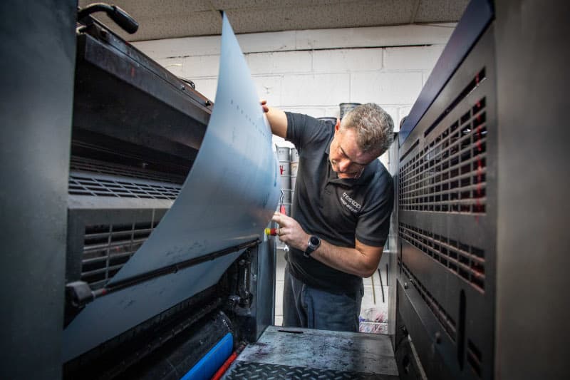 Man on Commercial Printing